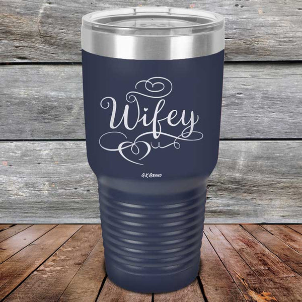 Wifey - Powder Coated Laser Etched Tumbler