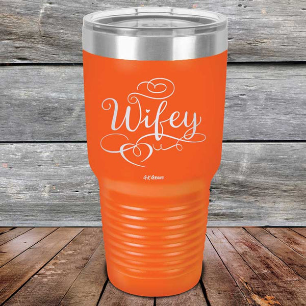 Wifey - Powder Coated Laser Etched Tumbler