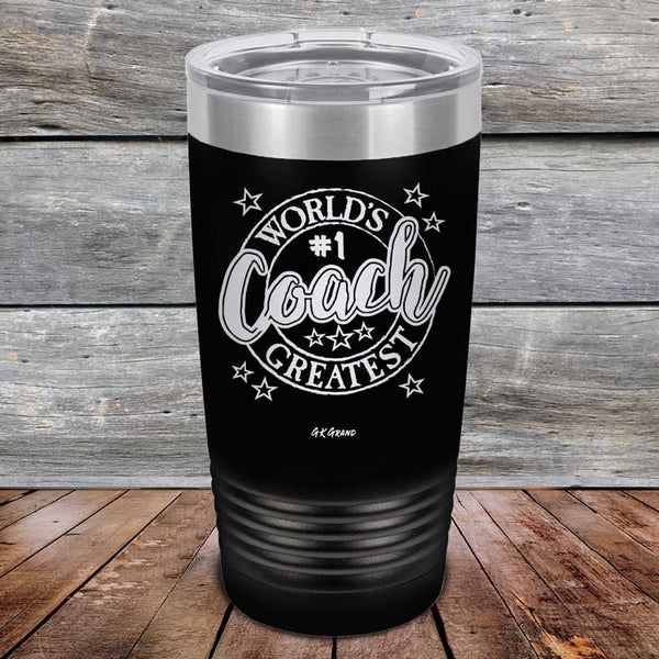 World's Greatest Coach - Powder Coated Etched Tumbler