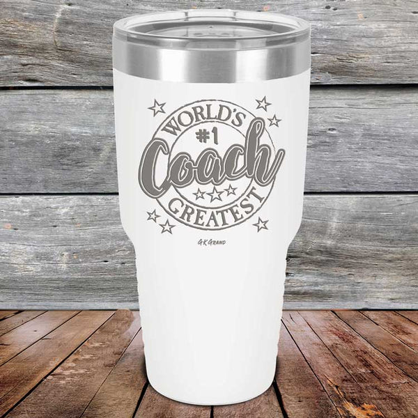 World's Greatest Coach - Powder Coated Etched Tumbler