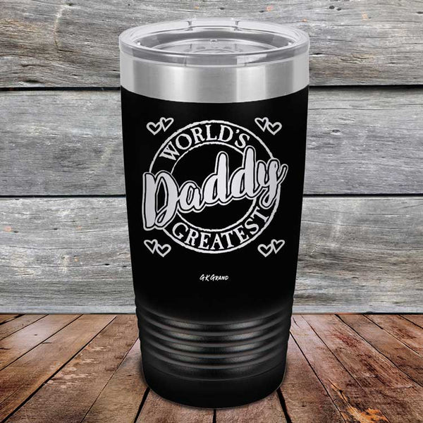 World's Greatest Daddy - Powder Coated Etched Tumbler