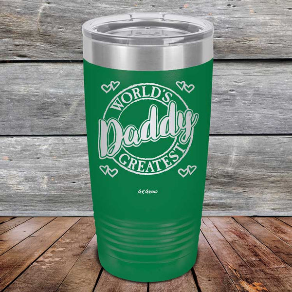 World's Greatest Daddy - Powder Coated Etched Tumbler