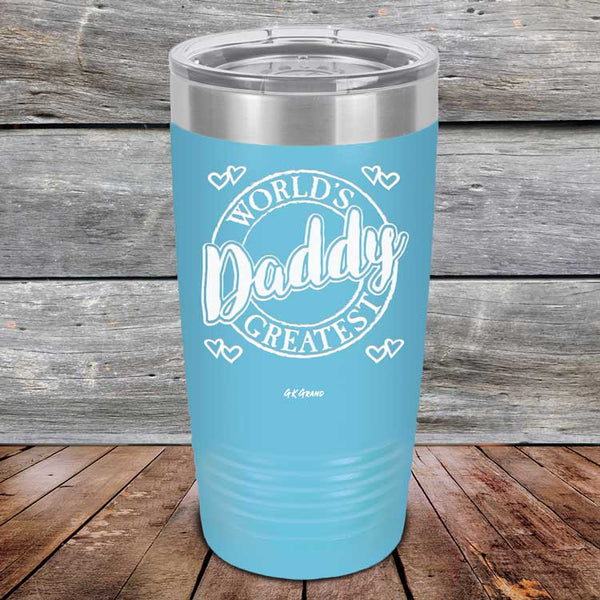 World's Greatest Daddy - Powder Coated Etched Tumbler