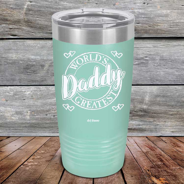 World's Greatest Daddy - Powder Coated Etched Tumbler