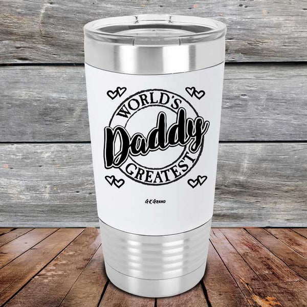 World's Greatest Daddy - Premium Silicone Wrapped Engraved Tumbler