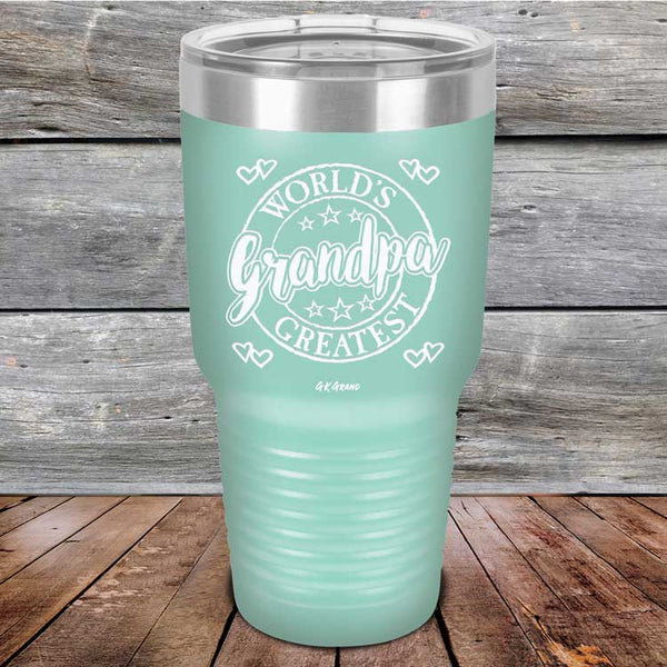 World's Greatest Grandpa - Powder Coated Etched Tumbler