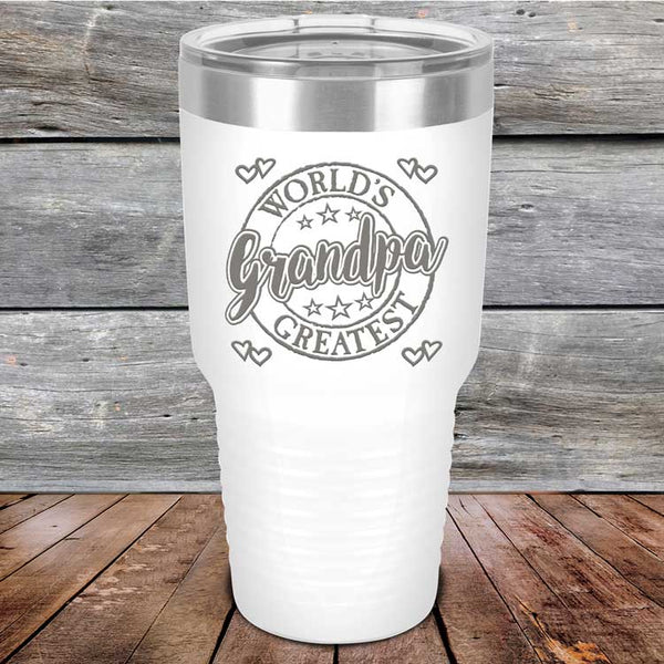 World's Greatest Grandpa - Powder Coated Etched Tumbler