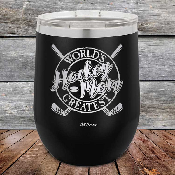 Worlds Greatest Hockey Mom - Powder Coated Etched Tumbler