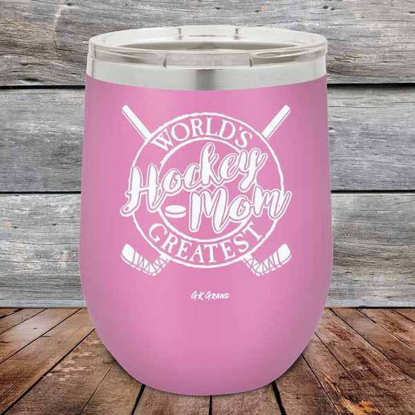 Worlds Greatest Hockey Mom - Powder Coated Etched Tumbler