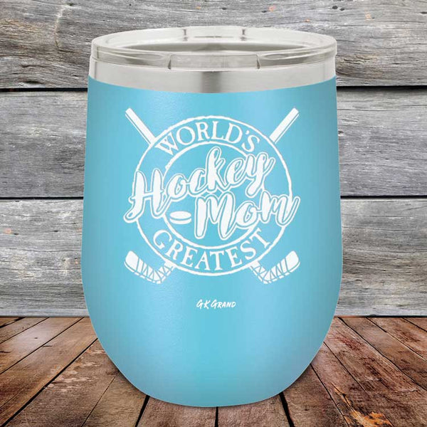 Worlds Greatest Hockey Mom - Powder Coated Etched Tumbler