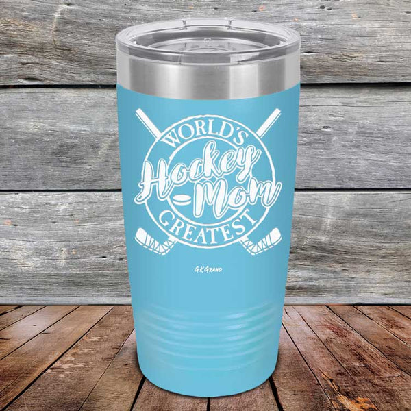 World's Greatest Hockey Mom - Powder Coated Etched Tumbler