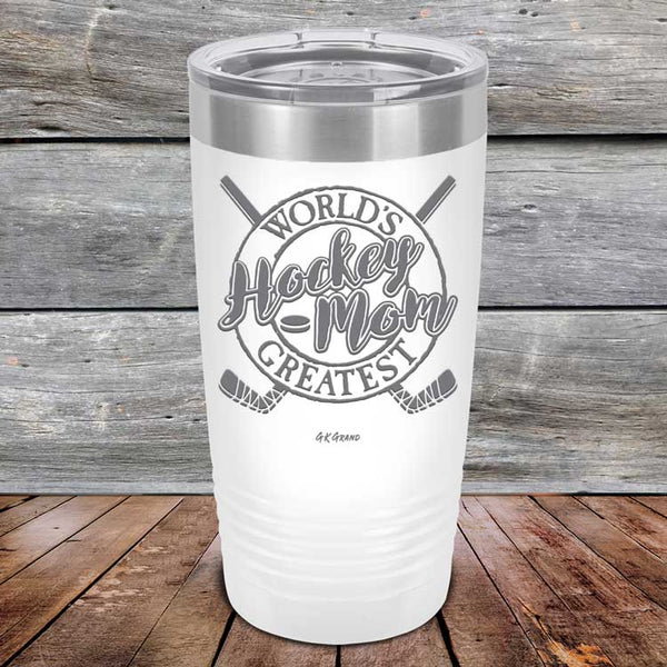 World's Greatest Hockey Mom - Powder Coated Etched Tumbler