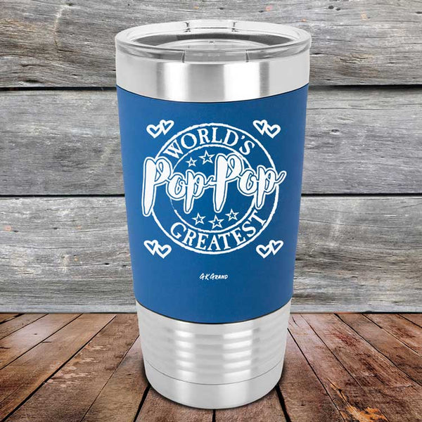 World's Greatest Pop-Pop - Premium Silicone Wrapped Engraved Tumbler