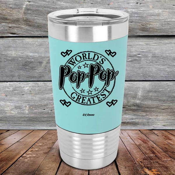 World's Greatest Pop-Pop - Premium Silicone Wrapped Engraved Tumbler