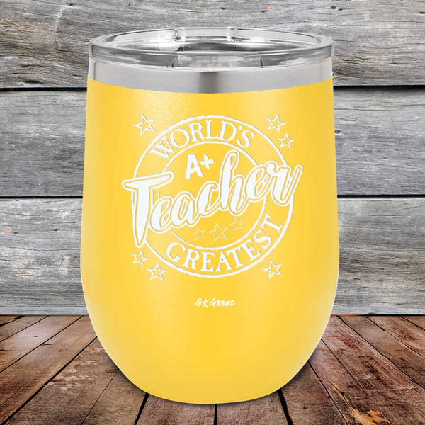 World's Greatest Teacher - Powder Coated Etched Tumbler